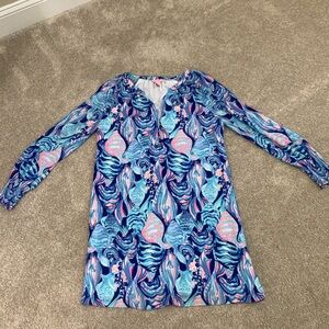 Lilly Pulitzer womens long sleeved lined dress